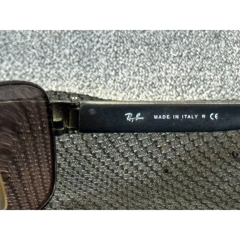 Vintage Ray-Ban Unisex Gray Full Rim Rectangular Sunglasses Metal Frame Only